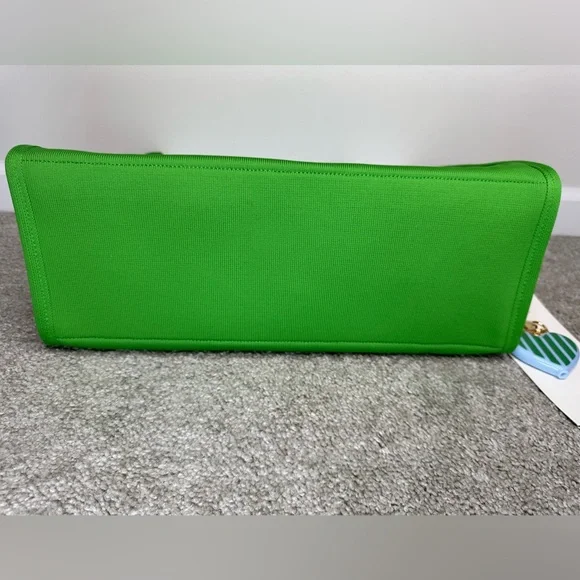Kate Spade X Target Collaboration Colorblock Blue, Green Knit Tote w Coin Purse - Picture 8 of 8